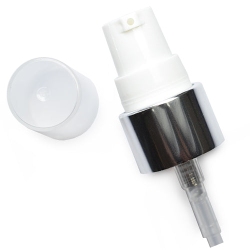 20mm White/Silver Lotion Pump