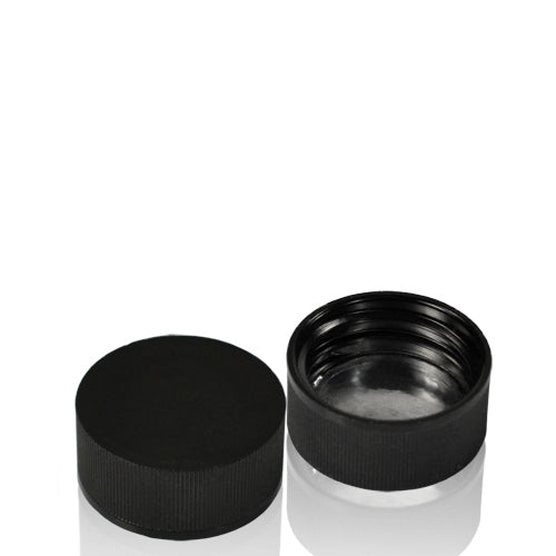 22mm Black Urea Screw Cap (To Fit Glass Vials)