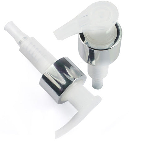 24mm Natural & Silver Lotion Pump