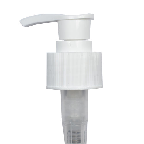 28mm White Smooth Flat Head Lotion Pump