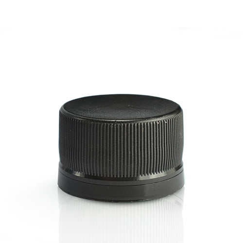 28mm Tamper Evident Black Screw Cap (MCA)